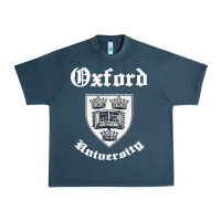 Midnight Navy vintage oxford university 80s 90s Urban Heavy Tee - linhVisuals