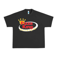 Pigment Black pizza king cowboy Urban Heavy Tee - linhVisuals
