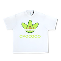 White newavocado originals three stripes Urban Heavy Tee - linhVisuals