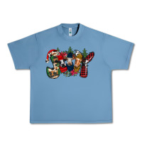 Pebble Blue joy Christmas cows Urban Heavy Tee - CowhideDigitalArt