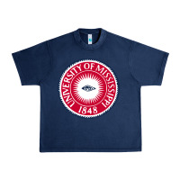 Navy university of mississippi seal Urban Heavy Tee - linhVisuals