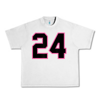 Lunar Rock number 24 sports jersey athlete fan pink black lucky number t shirt Urban Heavy Tee - linhVisuals