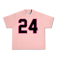 Salmon number 24 sports jersey athlete fan pink black lucky number t shirt Urban Heavy Tee - linhVisuals