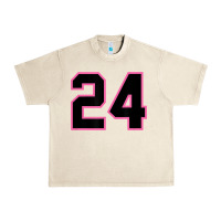 Sandshell number 24 sports jersey athlete fan pink black lucky number t shirt Urban Heavy Tee - linhVisuals