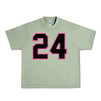 Oil Green number 24 sports jersey athlete fan pink black lucky number t shirt Urban Heavy Tee - linhVisuals