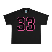 Black number 33 sports jersey athlete fan pink black lucky number t shirt Urban Heavy Tee - linhVisuals