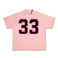 Salmon number 33 sports jersey athlete fan pink black lucky number t shirt Urban Heavy Tee - linhVisuals