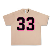 Burro number 33 sports jersey athlete fan pink black lucky number t shirt Urban Heavy Tee - linhVisuals