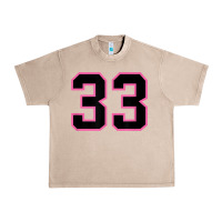 French Oak number 33 sports jersey athlete fan pink black lucky number t shirt Urban Heavy Tee - linhVisuals