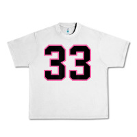 Lunar Rock number 33 sports jersey athlete fan pink black lucky number t shirt Urban Heavy Tee - linhVisuals