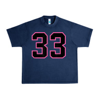 Navy number 33 sports jersey athlete fan pink black lucky number t shirt Urban Heavy Tee - linhVisuals