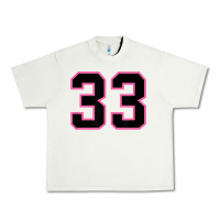 Pistachio number 33 sports jersey athlete fan pink black lucky number t shirt Urban Heavy Tee - linhVisuals