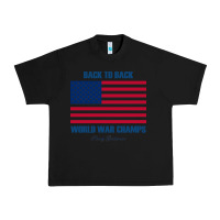 Black newback to back world war champs back Urban Heavy Tee - linhVisuals
