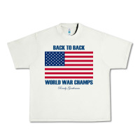 Pistachio newback to back world war champs back Urban Heavy Tee - linhVisuals