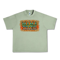 Oil Green Leopard Floral Mama Tried Urban Heavy Tee - Jasminsmagicworld