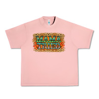 Salmon Leopard Floral Mama Tried Urban Heavy Tee - Jasminsmagicworld