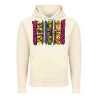 Vintage Artic mardi gras crawfish cake and mask with leopar and fleur de lis brushst Vintage Hoodie - Artiststas