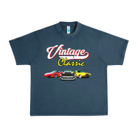 Midnight Navy vintage classic oldies cars Urban Heavy Tee - linhVisuals