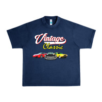Navy vintage classic oldies cars Urban Heavy Tee - linhVisuals
