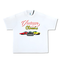 White vintage classic oldies cars Urban Heavy Tee - linhVisuals