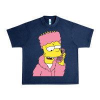 Navy newbart simpson camron Urban Heavy Tee - linhVisuals