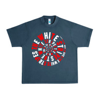 Midnight Navy White Stripes Urban Heavy Tee - linhVisuals
