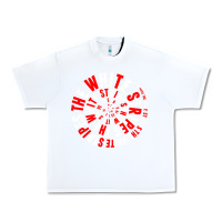 White White Stripes Urban Heavy Tee - linhVisuals