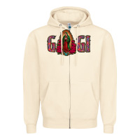 Sandshell Gigi Lady Of Guadalupe Zipper Hoodie - Jasminsmagicworld