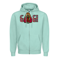 Seafoam Gigi Lady Of Guadalupe Zipper Hoodie - Jasminsmagicworld