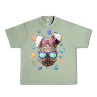 Oil Green rhino easter bunny ears funny easter eggs hunting sweatshirt Urban Heavy Tee - linhVisuals