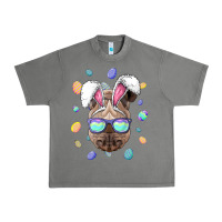 Rhino Easter Bunny Ears Funny Easter Eggs Hunting Sweatshirt Urban Heavy Tee | Teevron