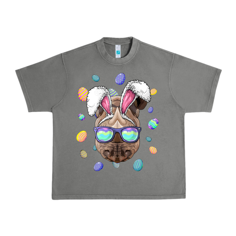 Rhino Easter Bunny Ears Funny Easter Eggs Hunting Sweatshirt Urban Heavy Tee by linhVisuals | Teevron