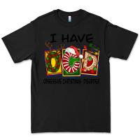 Black I Have Obsessive Christmas Disorder Premium Tee - FaDigitalArtStudio