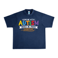 Navy someone with autism makes me proud Urban Heavy Tee - linhVisuals