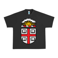 Pigment Black brown university coat of arms Urban Heavy Tee - linhVisuals
