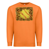 Carrot watercolor glitter leopard softball background Premium Sweatshirt - RanaPortraitStore