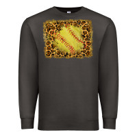 Smoke watercolor glitter leopard softball background Premium Sweatshirt - RanaPortraitStore