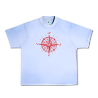 Grape Ice compass Urban Heavy Tee - linhVisuals
