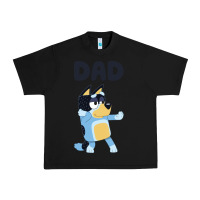 Black Bluey Dad Urban Heavy Tee - linhVisuals