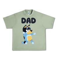Oil Green Bluey Dad Urban Heavy Tee - linhVisuals