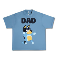 Pebble Blue Bluey Dad Urban Heavy Tee - linhVisuals