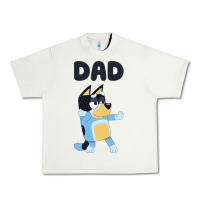 Pistachio Bluey Dad Urban Heavy Tee - linhVisuals