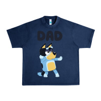 Navy Bluey Dad Urban Heavy Tee - linhVisuals