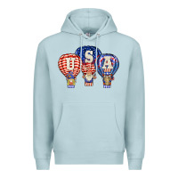 Blue Mist usa air balloon gnomies Premium Hoodie - BarkalooDesign