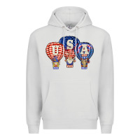 Dove Grey usa air balloon gnomies Premium Hoodie - BarkalooDesign