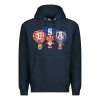 Navy usa air balloon gnomies Premium Hoodie - BarkalooDesign