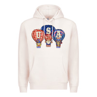 Pale Pink usa air balloon gnomies Premium Hoodie - BarkalooDesign