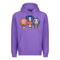 Purple usa air balloon gnomies Premium Hoodie - BarkalooDesign