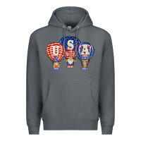 Rock usa air balloon gnomies Premium Hoodie - BarkalooDesign