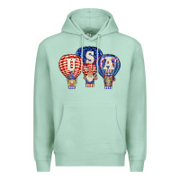 Seafoam usa air balloon gnomies Premium Hoodie - BarkalooDesign